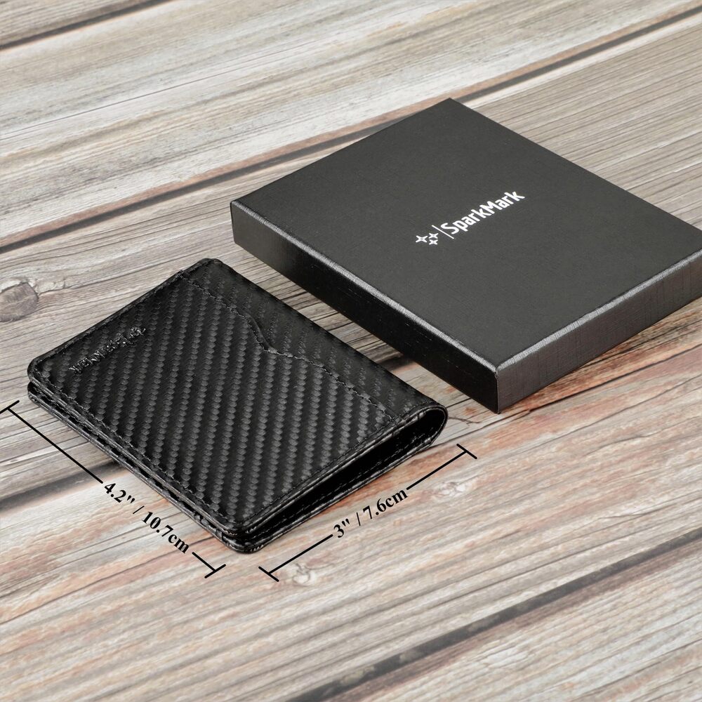 5204 RFID Blocking Slim Wallet Thin Bifold Credit Card Holder Wallet - Picture 6 of 6